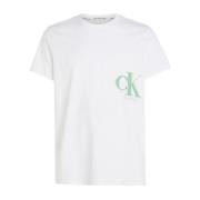 Calvin Klein Spray Print T-shirt White, Herr