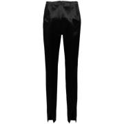 Max Mara Slim-fit Trousers Black, Dam