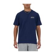 New Balance T-Shirts Blue, Herr