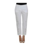 Dolce & Gabbana Cropped Trousers White, Dam