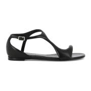 Alexander McQueen Flat Sandals Black, Dam