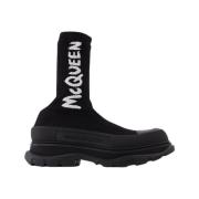 Alexander McQueen High Boots Black, Herr