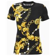 Versace Jeans Couture Svart T-shirt och Polo Kollektion Black, Dam