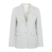 Lanvin Lyxig Sage Ull Blazer Green, Dam