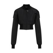 Rick Owens Collage Bomber Jacka Svart Black, Dam