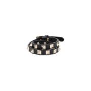 Valentino Garavani Läderarmband Black, Dam