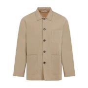 Universal Works Sommar Ek Bakers Overshirt Beige, Herr