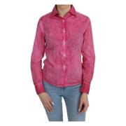 Ermanno Scervino Snygg Rosa Polo Blus Pink, Dam