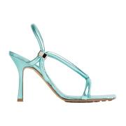 Bottega Veneta High Heel Sandals Blue, Dam