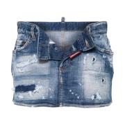 Dsquared2 Denim Skirts Blue, Dam