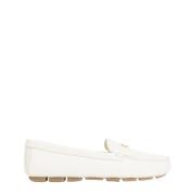 Prada Stilig Avorio Loafer White, Dam