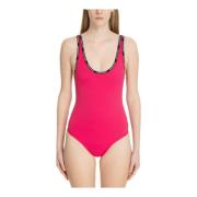 Balmain Logo Swimsuit Pink, Dam