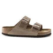 Birkenstock Arizona Soft Footbed Oiled Leather Sandaler Brown, Dam