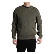 Dolce & Gabbana Round-neck Knitwear Green, Herr