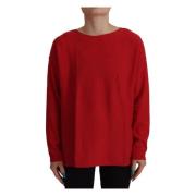 Dolce & Gabbana Round-neck Knitwear Red, Dam