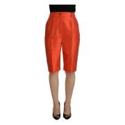 Dolce & Gabbana Long Shorts Red, Dam