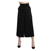 Dolce & Gabbana Wide Trousers Black, Dam