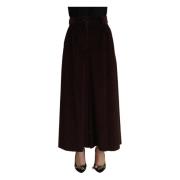 Dolce & Gabbana Wide Trousers Brown, Dam