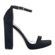 Stuart Weitzman High Heel Sandals Black, Dam