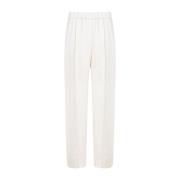 Jil Sander Viskosbyxor i Cornsilk Färg White, Dam