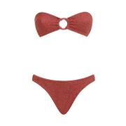 Hunza G Metallic Rosewood Bikini Brown, Dam