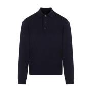 Ermenegildo Zegna Lyxig High Performance Polo Shirt Blue, Herr