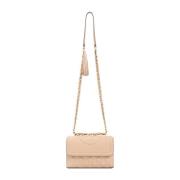 Tory Burch Fleming Konvertibel Axelväska Beige, Dam