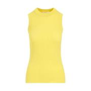 Sportmax Sleeveless Tops Yellow, Dam