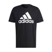 Adidas Svarta T-shirts och Polos med Stor Logotyp Black, Herr