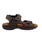 Rohde Flat Sandals Brown, Herr