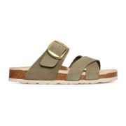 Rohde Flat Sandals Green, Dam