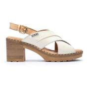 Pikolinos Flat Sandals White, Dam