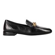 Tory Burch Läder Moccasins Black, Dam