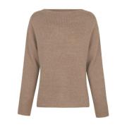 Cortana Nima, alpacka, kashmir och mink silke oversize jersey Brown, D...