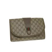 Gucci Vintage Pre-owned Canvas gucci-vskor Beige, Dam