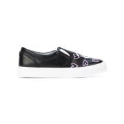 Chiara Ferragni Collection Svart Slip-On Hearts Sneakers Black, Dam