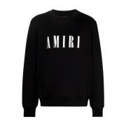 Amiri Svarta Sweaters med Core Logo Black, Herr