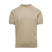 La Fileria Beige Raglan Crewneck T-shirt Beige, Herr