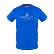 Aquascutum T-Shirts Blue, Herr