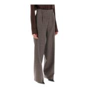 Miu Miu Wide Trousers Brown, Dam