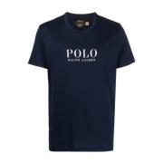 Polo Ralph Lauren Blå T-shirts och Polos S/S Crew-Sleep-Top Blue, Herr