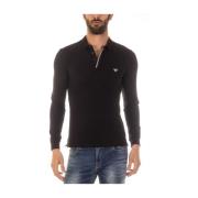 Armani Jeans Polo Shirts Black, Herr