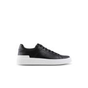 Balmain B-Court tränare i kalvskinn Black, Dam