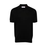 Brunello Cucinelli Polo Shirts Black, Herr