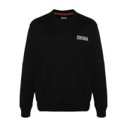 Ermenegildo Zegna Sweatshirts Black, Herr