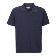 Universal Works Polo Shirts Blue, Herr