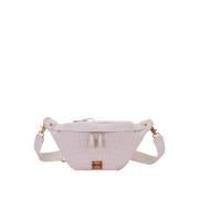 La Carrie Ivory Quiltad Crossbody Väska White, Dam