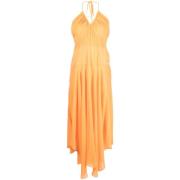 DKNY Midi Dresses Orange, Dam