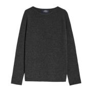 Max Mara Lyxig Ull Cashmere Crew-Neck Jumper Gray, Herr