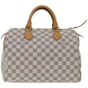 Louis Vuitton Vintage Pre-owned Canvas louis-vuitton-vskor White, Dam